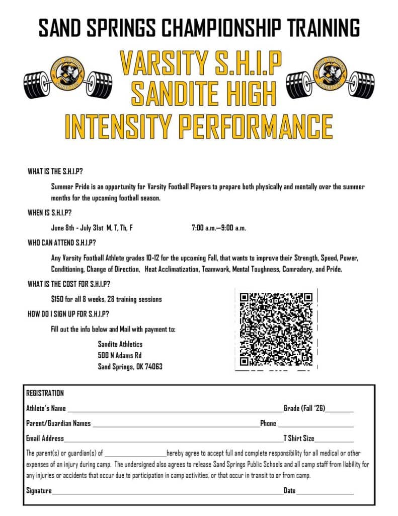 Sand Springs Athletics | Forms